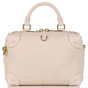 Louis Vuitton white monogram empriente petite Malle Souple